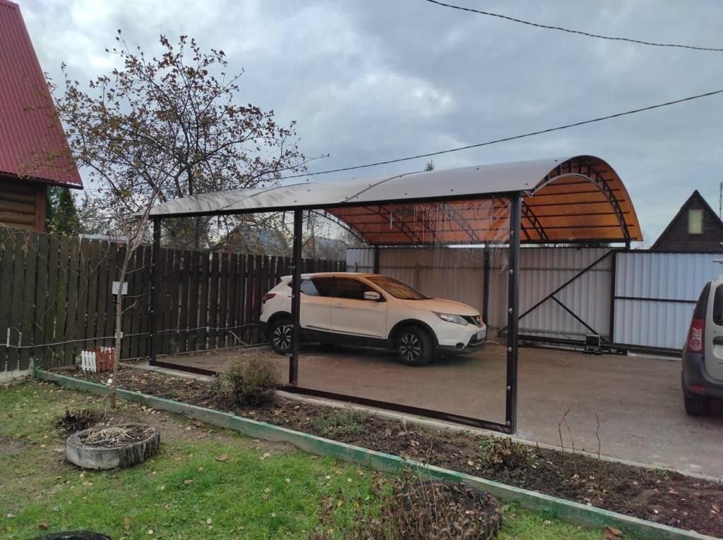Прозрачные шторы ПВХ для навеса под автомобиль в Серпухове